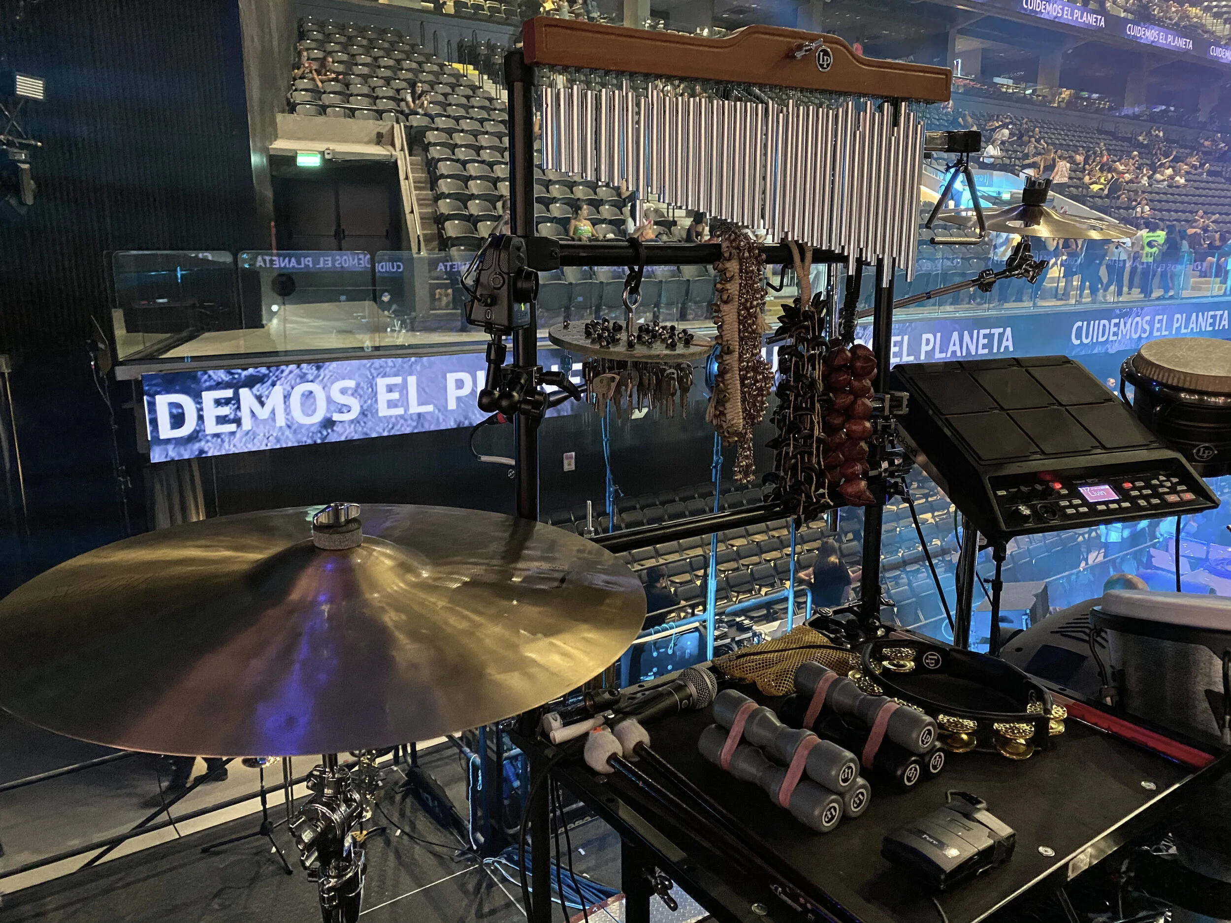 Ricky Martin Tour Percussion Rig — Conga Chops